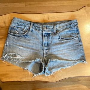 Levi’s cut off button fly shorts